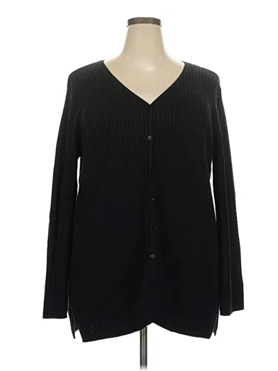 Pre-owned Relativity Cardigan Sweater In Black