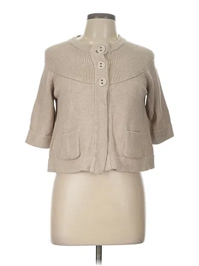 Pre-owned Relativity Cardigan Sweater In Brown