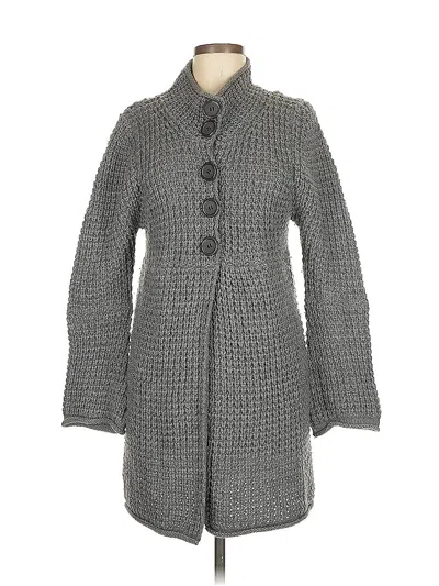 Pre-owned Relativity Cardigan Sweater In Gray