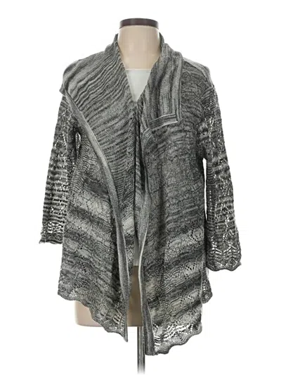 Pre-owned Relativity Cardigan Sweater In Gray