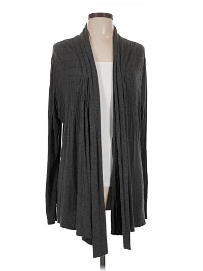 Pre-owned Relativity Cardigan Sweater In Gray