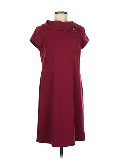 Pre-owned Relativity Casual Dress In Burgundy