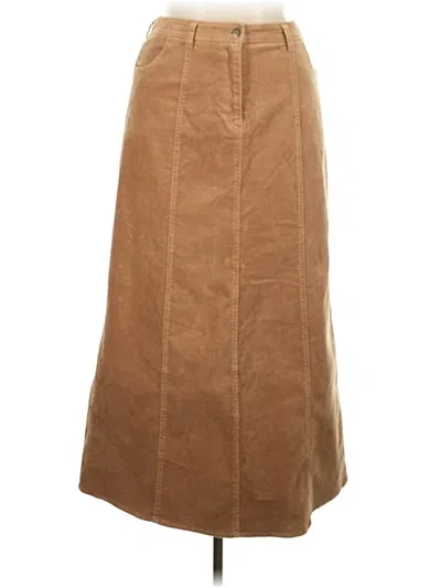 Pre-owned Relativity Casual Skirt In Tan