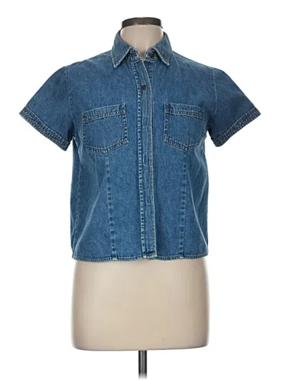 Pre-owned Relativity Denim Vest In Blue