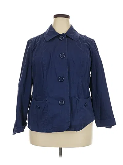 Pre-owned Relativity Jacket In Blue