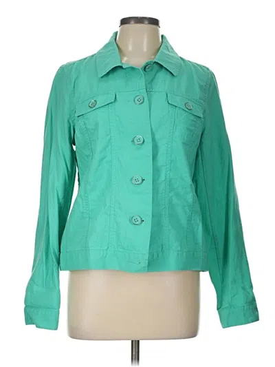 Pre-owned Relativity Jacket In Teal