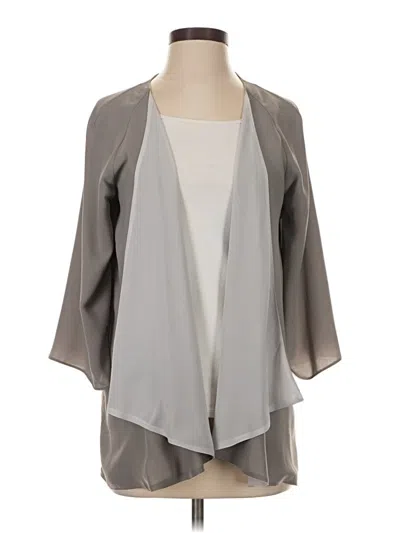 Pre-owned Relativity Kimono In Gray