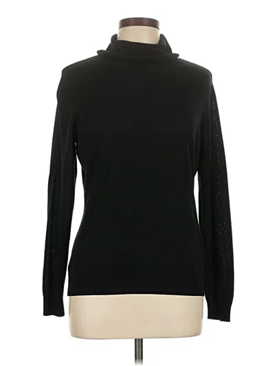 Pre-owned Relativity Long Sleeve Turtleneck In Black