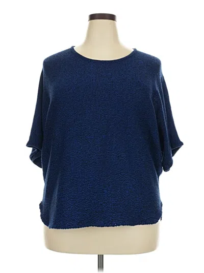 Pre-owned Relativity Poncho In Blue