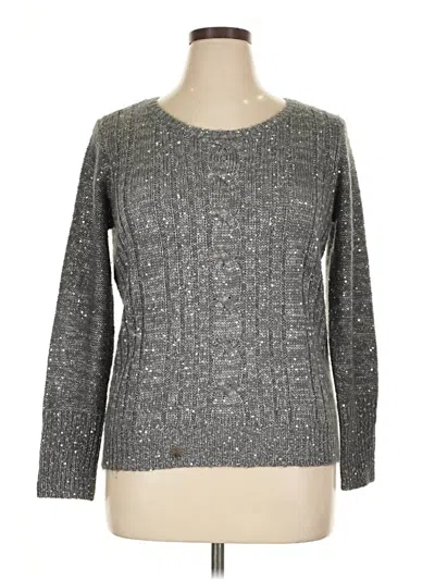 Pre-owned Relativity Pullover Sweater In Gray