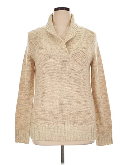 Pre-owned Relativity Pullover Sweater In Tan