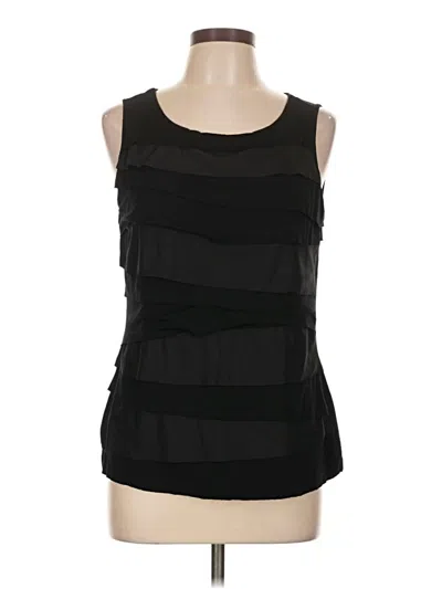 Pre-owned Relativity Sleeveless Blouse In Black