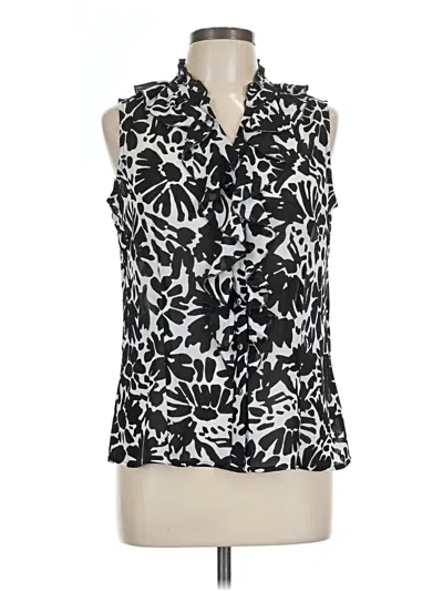 Pre-owned Relativity Sleeveless Blouse In Black