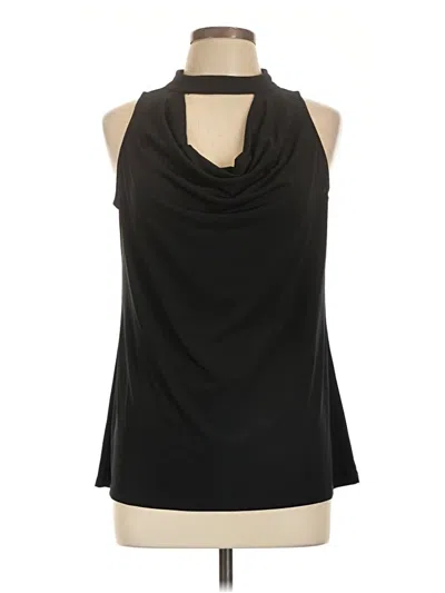 Pre-owned Relativity Sleeveless Blouse In Black