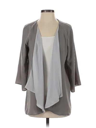 Pre-owned Relativity Sleeveless Blouse In Gray