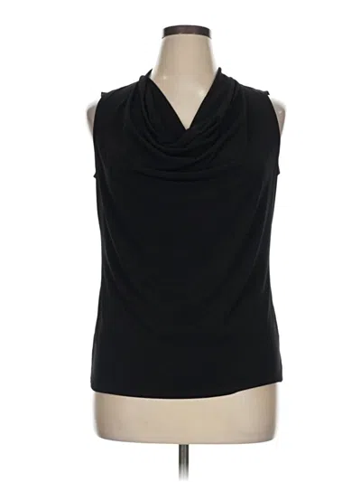 Pre-owned Relativity Sleeveless Top Black Cowl Neck Tops
