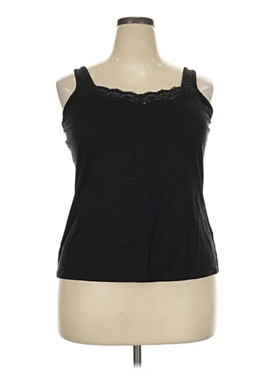 Pre-owned Relativity Tank Top Black Strapless Neckline Tops