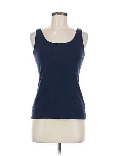 Pre-owned Relativity Tank Top Blue Strapless Neckline Tops