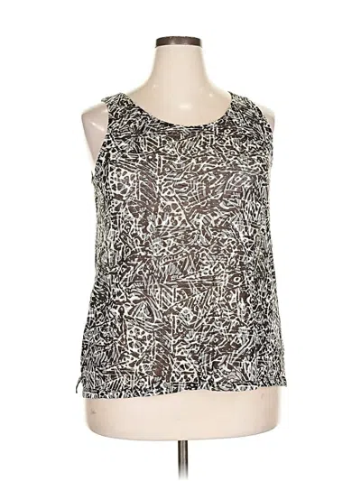 Pre-owned Relativity Tank Top Brown Halter Neckline Tops