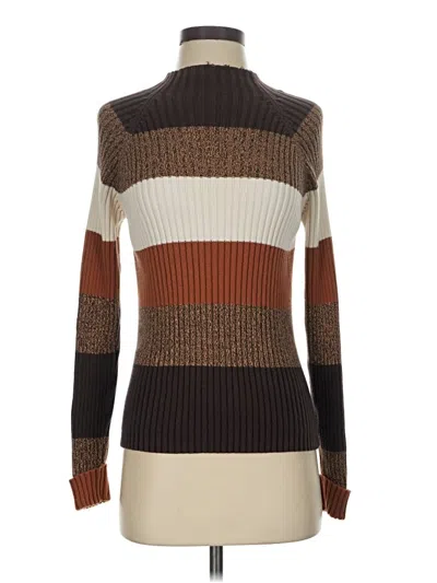 Pre-owned Relativity Turtleneck Sweater In Brown
