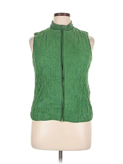 Pre-owned Relativity Vest In Green