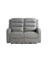 Relax A Lounger 54.7"w Polyester Akron Power Reclining Loveseat In Gray