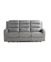 Relax A Lounger 77.2"w Polyester Akron Power Reclining Sofa In Gray