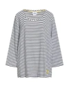 Relax By Marina Rinaldi Woman T-shirt White Size Xxl Cotton, Elastane In Animal Print