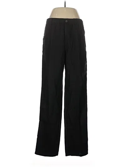 Pre-owned Relax By Tommy Bahama Linen Pants In Black