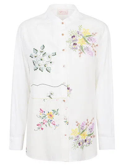 Relax Re-lux Relax Re Lux Cotton Boyfriend Shirt In White
