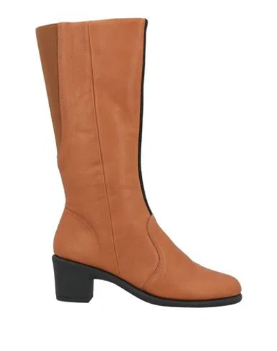 Relaxshoe Woman Boot Tan Size 8 Soft Leather In Brown