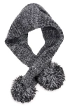 Reliable Of Milwaukee Crossover Pompom Scarf In Gray