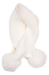 Reliable Of Milwaukee Crossover Pompom Scarf In White