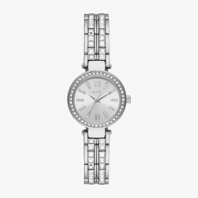 Relic By Fossil Anita Womens Crystal Accent Silver Tone Bracelet Watch Zr34626 In Metallic