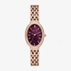 Relic By Fossil Avery Womens Rose Goldtone Bracelet Watch Zr37312 In Gold