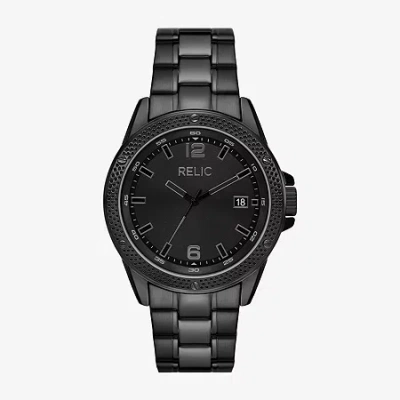 Relic By Fossil Mens Black Bracelet Watch Zr16047