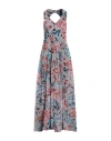 Religion Woman Maxi Dress Grey Size 6 Recycled Polyester, Polyester In Grey