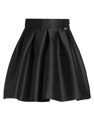 Relish Collection Woman Mini Skirt Black Size 4 Polyester