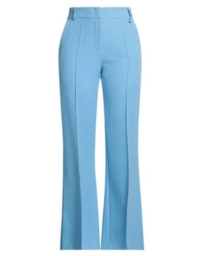 Relish Collection Woman Pants Light Blue Size 10 Polyester, Elastane