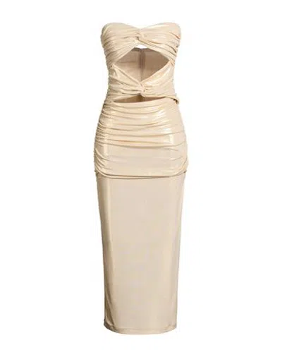 Relish Dresses - Midi Dresses In Platinum