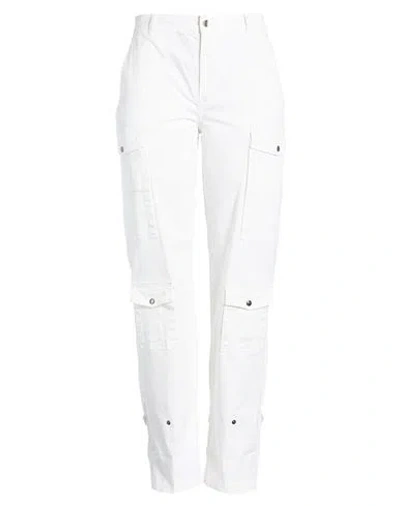 Relish Jeans Woman Pants White Size 32 Cotton, Elastane
