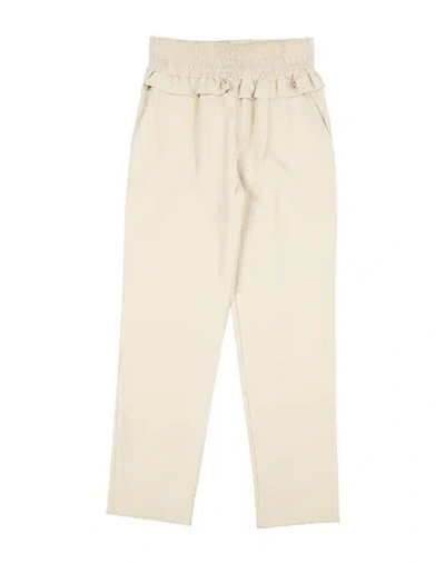 Relish Babies'  Toddler Girl Pants Beige Size 6 Polyurethane, Viscose