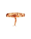 Relish Woman Belt Mandarin Size Onesize Polyurethane, Polyester, Viscose In Mandarin