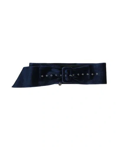 Relish Woman Belt Midnight Blue Size 30 Textile Fibers