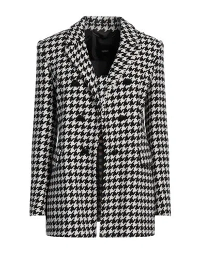 Relish Woman Blazer Black Size 12 Cotton, Polyamide, Elastane