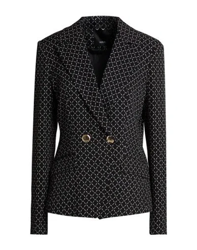 Relish Woman Blazer Black Size 6 Polyester, Elastane