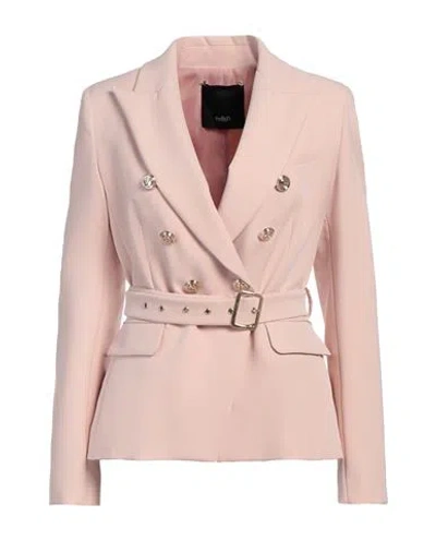 Relish Woman Blazer Blush Size 8 Polyester, Elastane In Pink