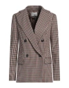 Relish Woman Blazer Brown Size 12 Polyester, Viscose, Elastane
