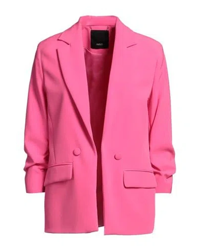 Relish Woman Blazer Fuchsia Size 8 Polyester, Elastane In Pink