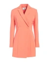 Relish Woman Blazer Salmon Pink Size 6 Polyester, Elastane